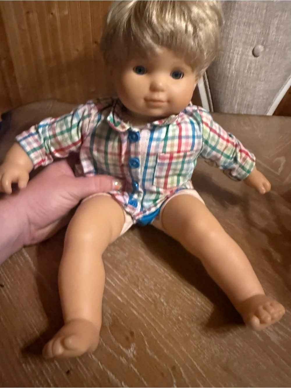 American Girl Doll Bitty Twin Boy Doll 2012 Blonde Hair Blue Eyes